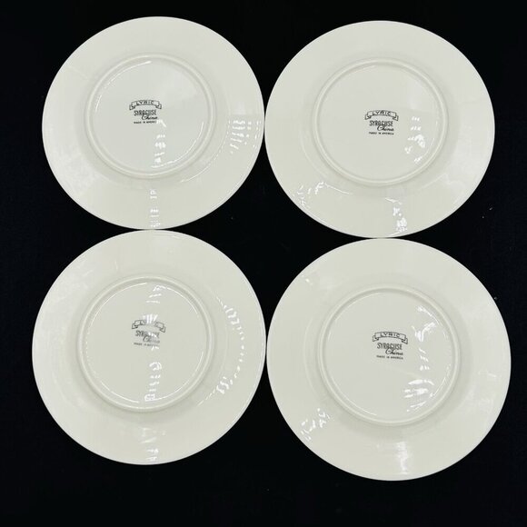 Syracuse China Lyric Pattern 6.25" Dessert/Bread Plates Vintage MCM Set of 4 - Picture 9 of 14
